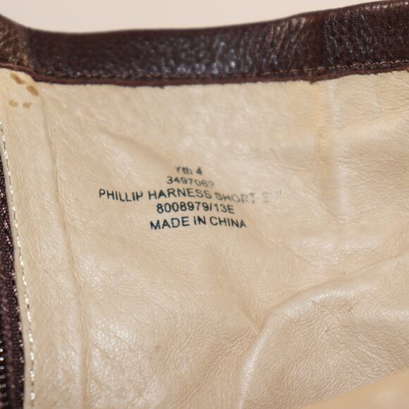 Frye Phillip Harness Short Boots Size 4Y (Women’s 6) Brown Leather Moto Style - Picture 6 of 6